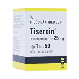 Thuốc Tisercin 25mg Egis điều trị loạn thần (1 lọ x 50 viên)