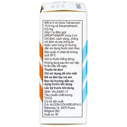 Hỗn dịch nhỏ mắt Tobradex điều trị tình trạng viêm ở mắt (5ml)