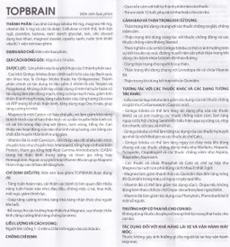 Thuốc Topbrain BV Pharma điều trị tăng tuần hoàn não, tăng cường trí nhớ (6 vỉ x 10 viên)