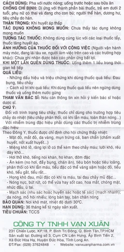 Thuốc cốm Diệp Hạ Châu Vạn Xuân mát gan, giải rượu, trừ mụn độc (20 gói)