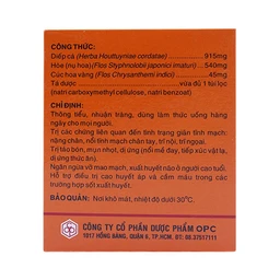 Trà túi lọc Ruton OPC thông tiểu, nhuận tràng, điều trị giãn tĩnh mạch (24 túi x 1,5g)