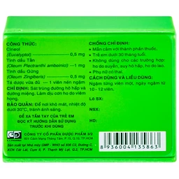 Viên ngậm Tragutan Dược 3-2 sát trùng đường hô hấp, đường miệng, làm dịu cơn ho (24 viên)