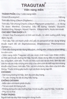 Thuốc Tragutan Dược 3/2 sát trùng đường hô hấp, dịu cơn đau họng (10 vỉ x 10 viên)