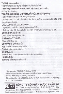 Thuốc Tragutan Dược 3/2 sát trùng đường hô hấp, dịu cơn đau họng (10 vỉ x 10 viên)