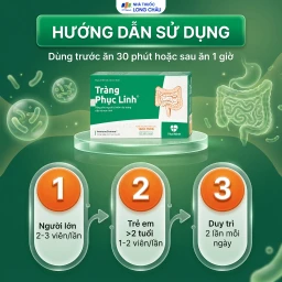 Viên hỗ trợ viêm đại tràng cấp và mãn tính Tràng Phục Linh (2 vỉ x 10 viên) 5