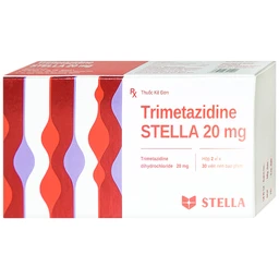 Thuốc Trimetazidine Stella 20mg điều trị đau thắt ngực ổn định (2 vỉ x 30 viên) 