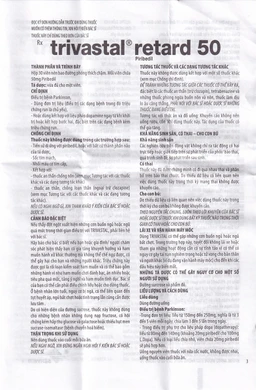 Thuốc Trivastal Retard 50 Servier điều trị bệnh Parkinson (2 vỉ x 15 viên)