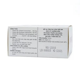 Thuốc Trivita B Pharmedic điều trị đau nhức thần kinh (10 vỉ x 10 viên)