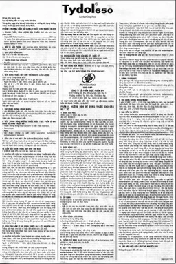 Thuốc Tydol 650 OPV giảm đau và hạ sốt từ nhẹ đến trung bình (10 vỉ x 10 viên)