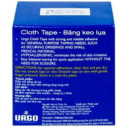 Băng keo lụa Urgosyval 5cmx5m Strong Adhesive Tape băng vết thương trong phẫu thuật và cố định thiết bị y tế