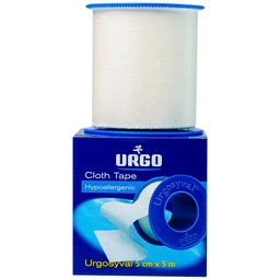 Băng keo lụa Urgosyval 5cmx5m Strong Adhesive Tape băng vết thương trong phẫu thuật và cố định thiết bị y tế