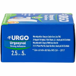 Băng keo lụa Urgosyval 2.5cmx5m Strong Adhesive Tape băng vết thương trong phẫu thuật và cố định thiết bị y tế