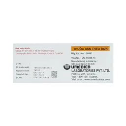 Thuốc Utralene-50 Umedica điều trị trầm cảm (10 vỉ x 10 viên)