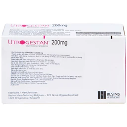 Thuốc Utrogestan 200mg Besins bổ sung nội tiết tố trong bệnh lý sản phụ khoa (15 viên)