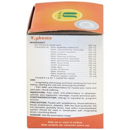 Thuốc V.phonte Vạn Xuân chữa trị phong thấp (40 viên)