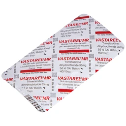 Thuốc Vastarel MR Servier điều trị đau thắt ngực (2 vỉ x 30 viên)