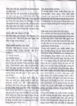 Thuốc Vastarel MR Servier điều trị đau thắt ngực (2 vỉ x 30 viên)