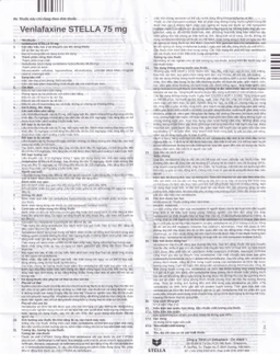 Thuốc Venlafaxine Stella 75mg điều trị các cơn trầm cảm nặng (2 vỉ x 14 viên)