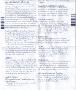 Thuốc Verospiron 50mg Gedeon điều trị tăng huyết áp, phù do tim gan thận, cường aldosterone và hạ kali (3 vỉ x 10 viên)