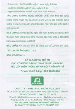 Viên ngậm Bảo Thanh Hoa Linh bổ phế, trừ ho, hoá đờm (20 vỉ x 5 viên)