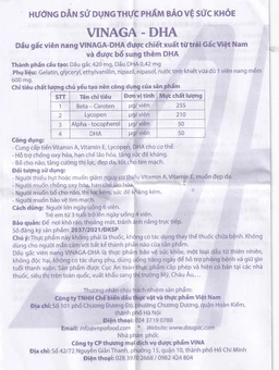 Giúp bổ não Dầu gấc viên nang Vinaga - DHA (100 viên)