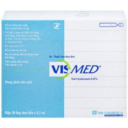 Thuốc nhỏ mắt Vismed TRB Chemedica điều trị khô mắt (20 ống x 0.3ml)