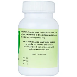 Thuốc Vitamin B1 250mg Mekophar điều trị bệnh do thiếu hụt Vitamin B1 (100 viên)