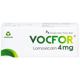 Thuốc Vocfor 4mg Medisun điều trị đau sau phẫu thuật (3 vỉ x 10 viên)