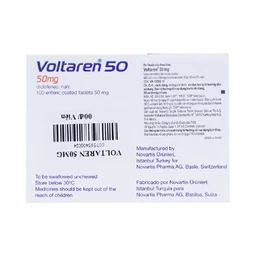 Thuốc Voltaren 50mg Novartis điều trị viêm và thoái hóa của bệnh thấp khớp (10 vỉ x 10 viên)