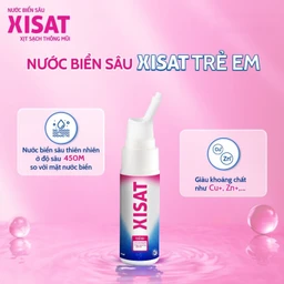 Xịt mũi Xisat trẻ em 75ml làm sạch thông mũi