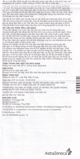 Gel Xylocaine Jelly 2% AstraZeneca gây tê bôi trơn bề mặt (30g)