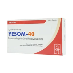 Thuốc Yesom 40 Hetero điều trị loét dạ dày - tá tràng lành tính (3 vỉ x 10 viên)