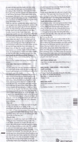 Thuốc Zanedip 10mg Recordati điều trị tăng huyết áp vô căn (2 vỉ x 14 viên)