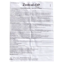 Thuốc Zedcal-OP Meyer điều trị loãng xương (5 vỉ x 6 viên)