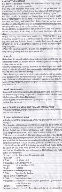 Cốm pha hỗn dịch uống Zinnat Suspension 125mg GSK hỗ trợ điều trị viêm xoang, viêm amidan (10 gói)