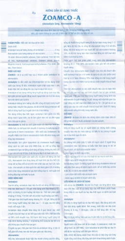 Thuốc Zoamco-A Pymepharco điều trị tăng huyết áp (2 vỉ x 10 viên)