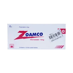 Thuốc Zoamco 10 Pymepharco điều trị rối loạn lipid máu (2 vỉ x 15 viên)