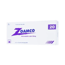Thuốc Zoamco 20 Pymepharco điều trị rối loạn lipid máu (2 vỉ x 15 viên)