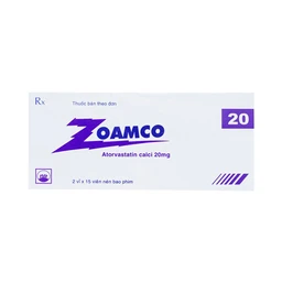 Thuốc Zoamco 20 Pymepharco điều trị rối loạn lipid máu (2 vỉ x 15 viên)