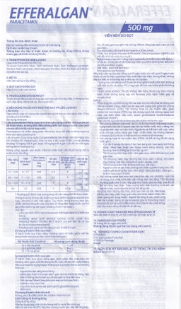 Viên sủi Efferalgan 500mg UPSA SAS giảm đau, hạ sốt (4 vỉ x 4 viên)