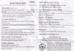 Thuốc Tam Thất OPC điều trị các chứng xuất huyết (2 vỉ x 10 viên)