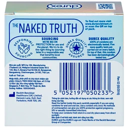 Bao cao su Durex Invisible Extra Thin Extra Sensitive siêu mỏng, vừa vặn và ôm sát (3 cái)