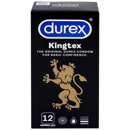 Bao cao su Durex Kingtex ôm sát, vừa vặn (49mm - 12 cái)