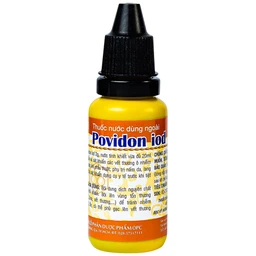 Thuốc nước dùng ngoài Povidon Iod 10% OPC sát khuẩn vết thương ô nhiễm và da (20ml)