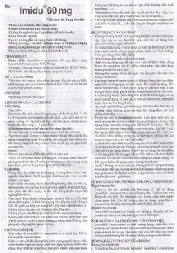 Thuốc Imidu 60mg Hasan điều trị dự phòng cơn đau thắt ngực (3 vỉ x 10 viên)