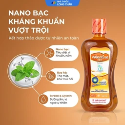 Nước súc miệng Valentine Thái Dương diệt khuẩn, bảo vệ răng miệng (500ml) 3