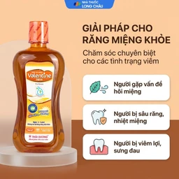 Nước súc miệng Valentine Thái Dương diệt khuẩn, bảo vệ răng miệng (500ml) 4