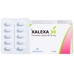 Thuốc Xalexa 30 Aurobindo điều trị các cơn trầm cảm lớn (3 vỉ x 10 viên)  1