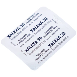 Thuốc Xalexa 30 Aurobindo điều trị các cơn trầm cảm lớn (3 vỉ x 10 viên) 