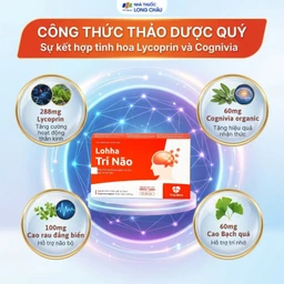Viên uống hỗ trợ tăng cường hoạt động của trí não Lohha Trí Não (3 vỉ x 10 viên) 3